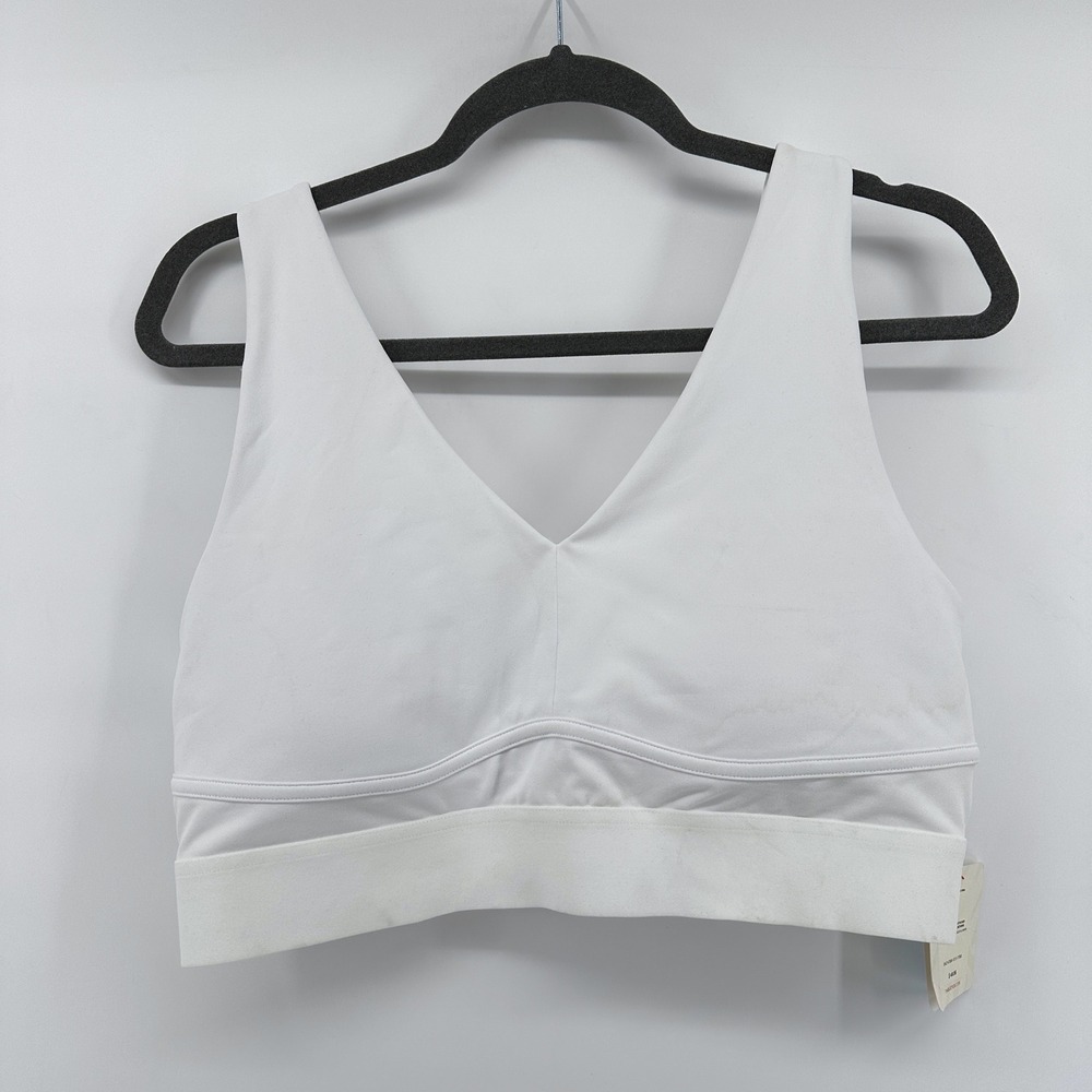 Fabletics All Day Every Day Bra White XL BA2147956-1010-17060 NWT